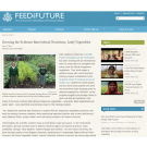 Feed the Future newsletter article: "Growing the evidence base behind nutritious, leafy vegetables" - July 2014