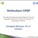 Horticulture CRSP update title slide