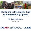 Horticulture Innovation Lab annual meeting update - title slide