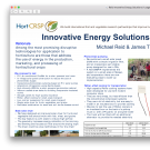 Innovative energy solutions for horticulture