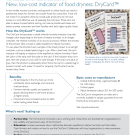 Technology fact sheet: DryCard low-cost indicator of food dryness