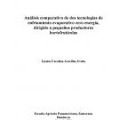 Title page:Comparative analysis of two Cooling chambers zero energy for small-scale horticultural farmers