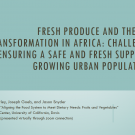 Fresh produce and the diet transformation in Africa - title slide