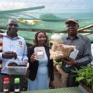 Four individuals of sustainable farming initiative leaders at Jomo Kenyatta University Of Agriculture and Technology campus