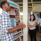 Agriculture researcher discusses technology testing at postharvest training center in Mulindi, Rwanda 