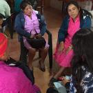 women in discussion group in Honduras